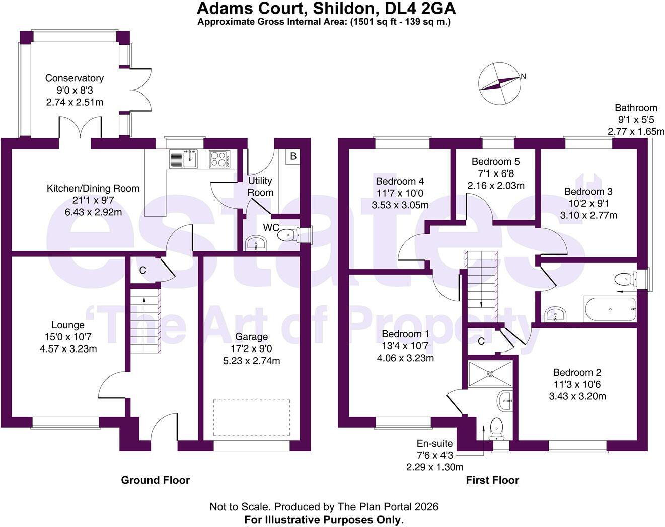 Adams Court, Shildon, DL4 2GA floorplan