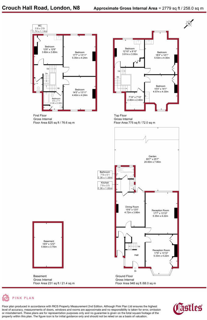 Crouch Hall Road, London floorplan