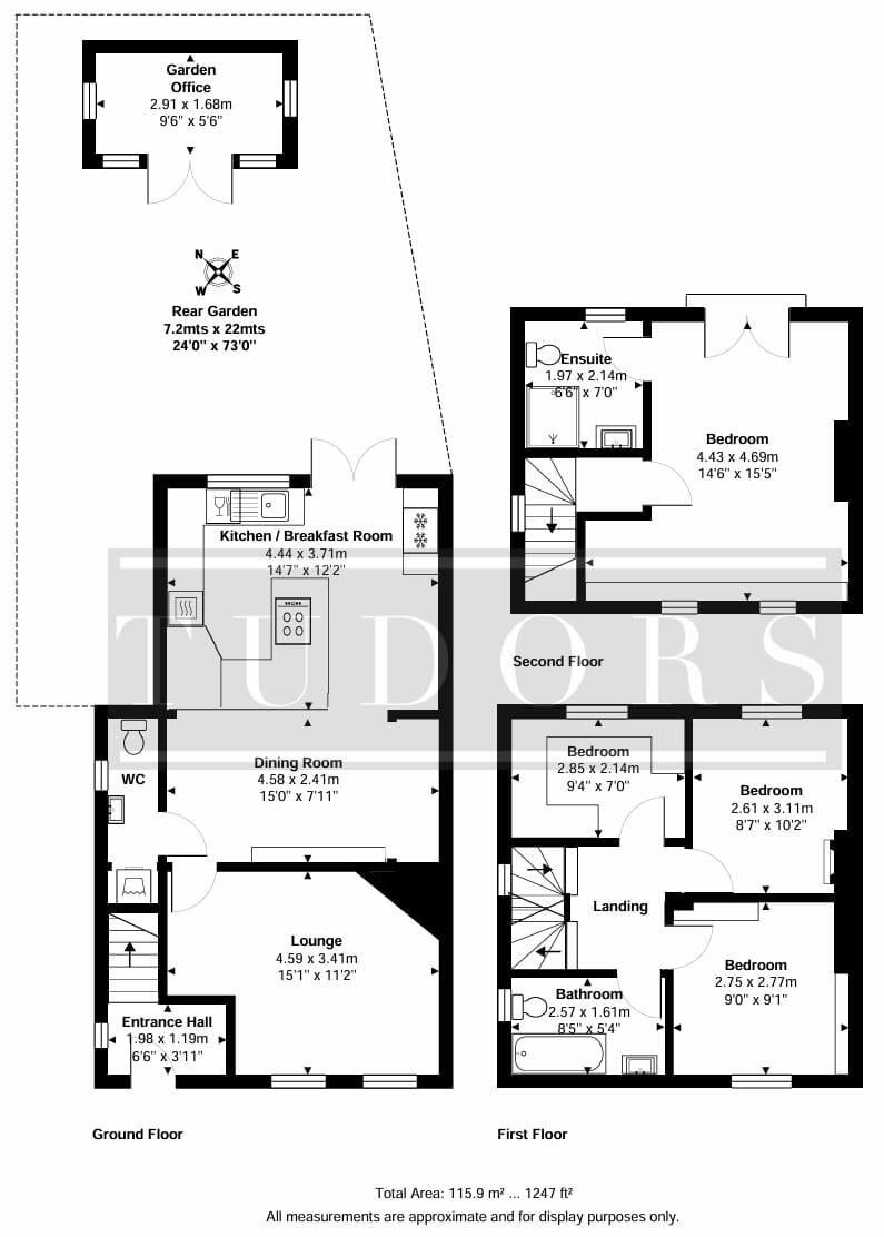 Priory Lane, West Molesey, KT8 floorplan