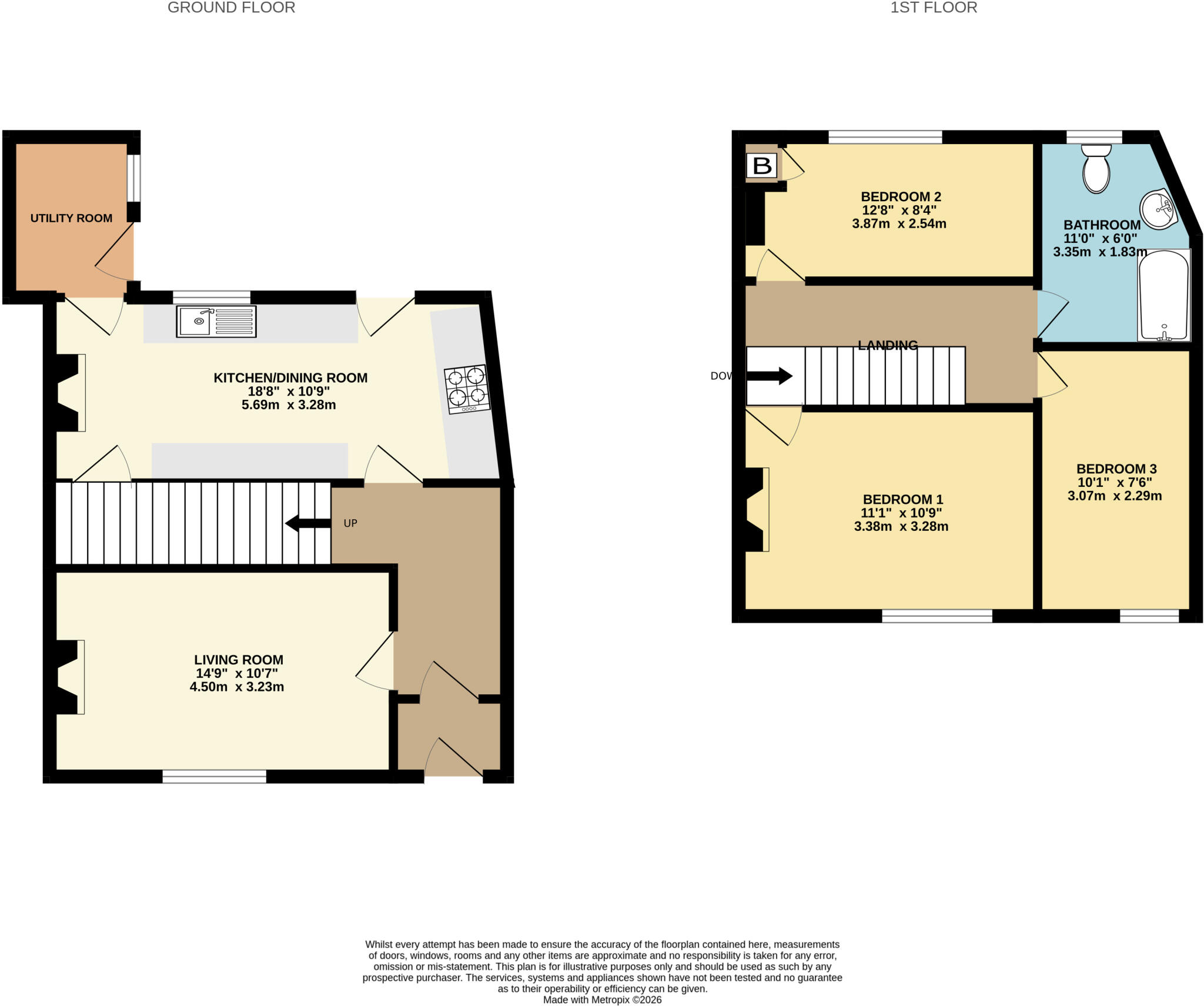 43, East Street, South Molton, Devon, EX36 floorplan