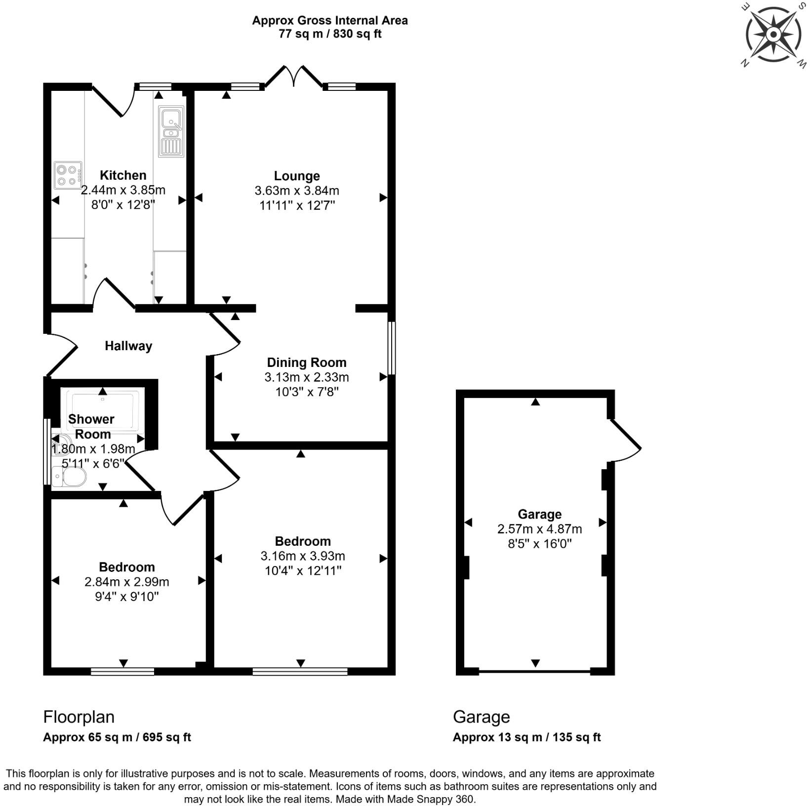 Pipers Close, Hove, East Sussex, BN3 floorplan