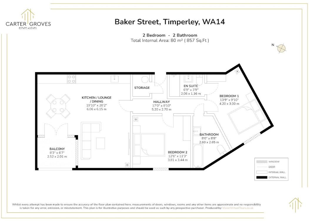 Baker Street, Timperley, Altrincham, Greater Manchester, WA15 floorplan