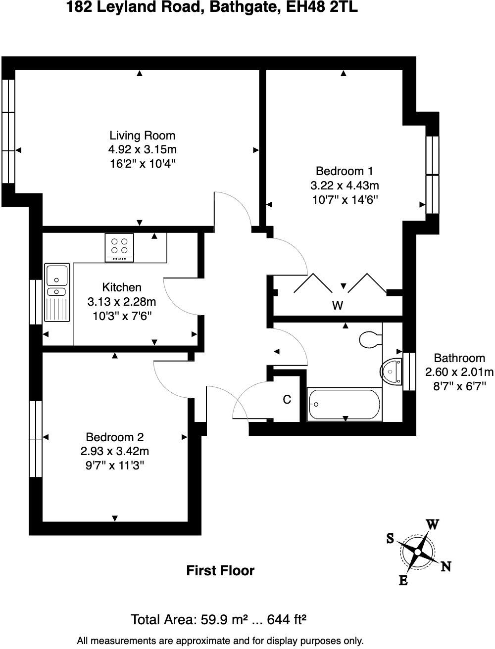Leyland Road, Bathgate, West Lothian, EH48 floorplan