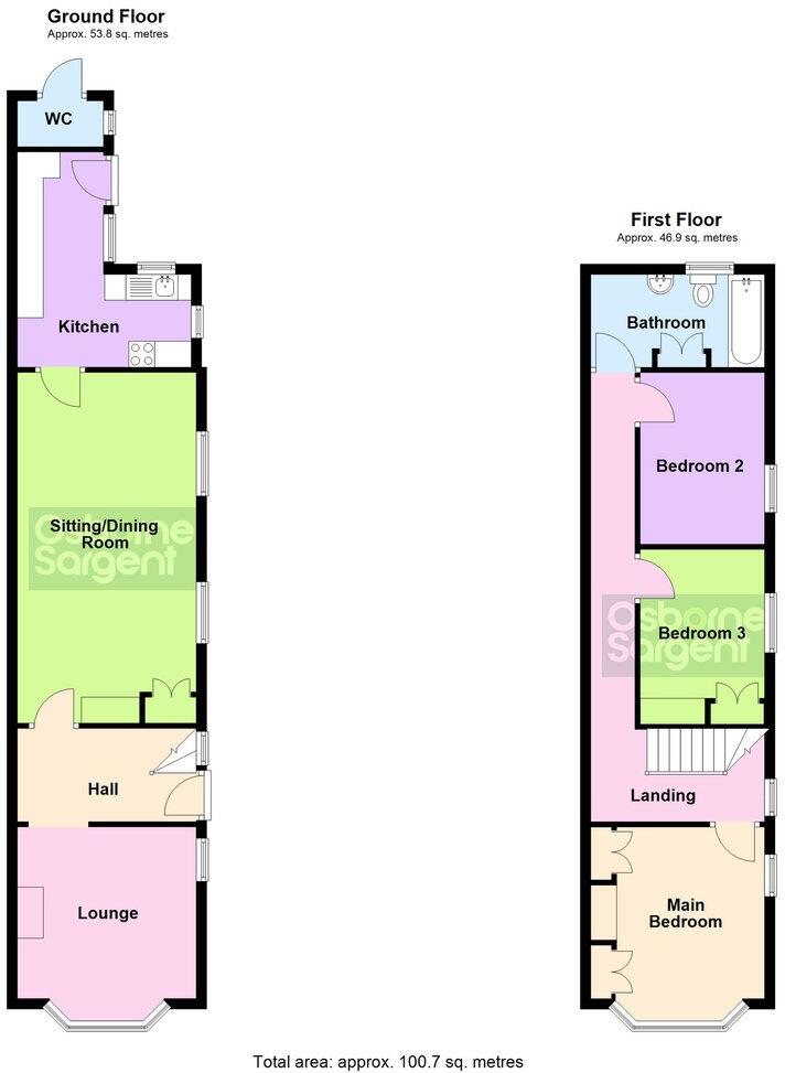 Grosvenor Road, Rugby, CV21 floorplan