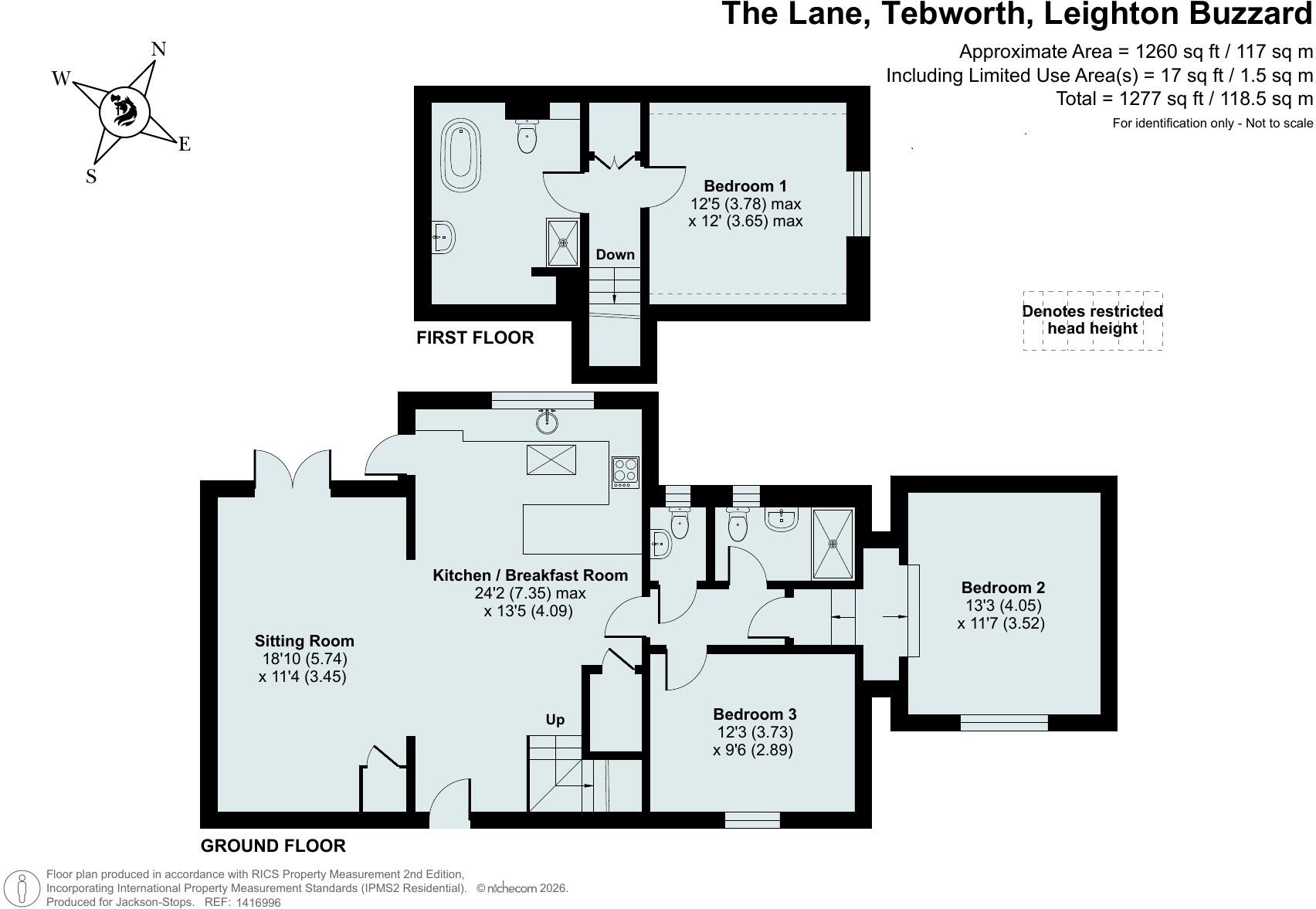 The Lane, Tebworth, Bedfordshire, LU7 floorplan