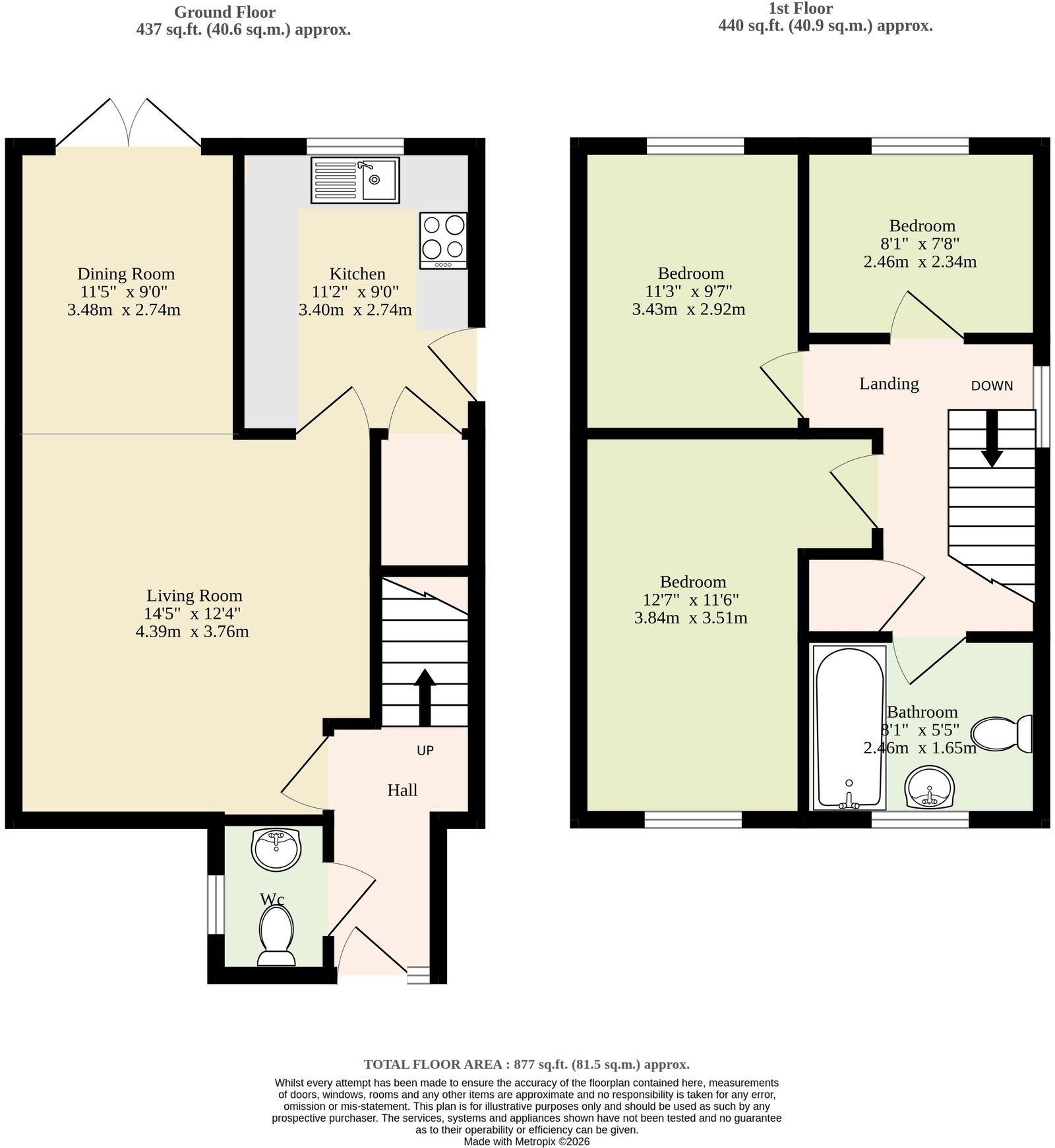 Colville Road, Lowestoft floorplan