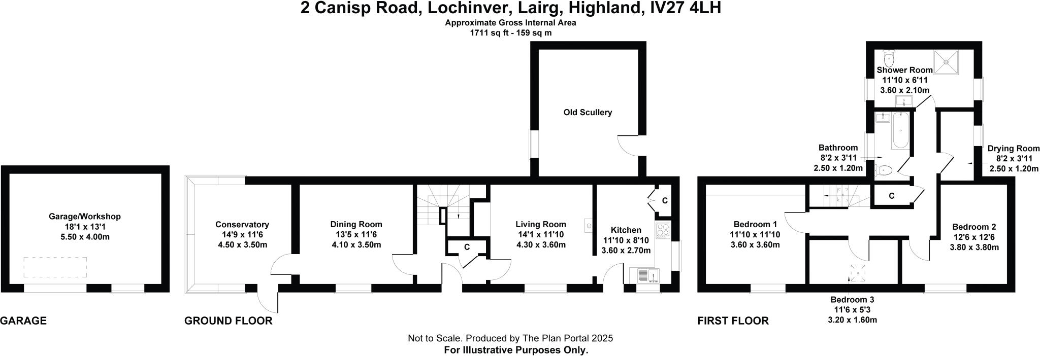 2 Canisp Road, Lochinver, Lairg, Highland, IV27 floorplan