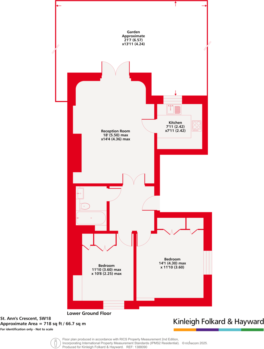 St. Ann's Crescent, London, SW18 floorplan