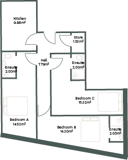 Shade Mill, Belle Vue, Leek, Staffordshire, ST13 floorplan