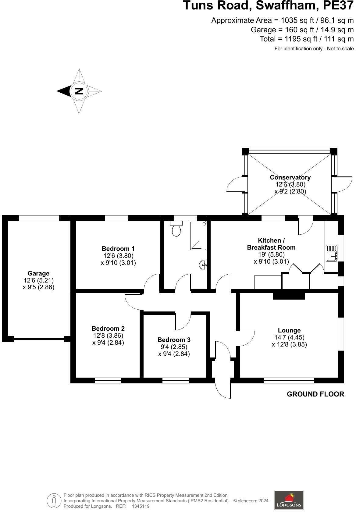 Tuns Road, Necton floorplan