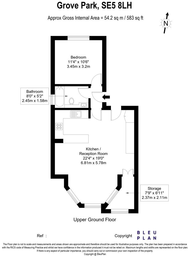 16, Grove Park, London, Greater London, SE5 floorplan
