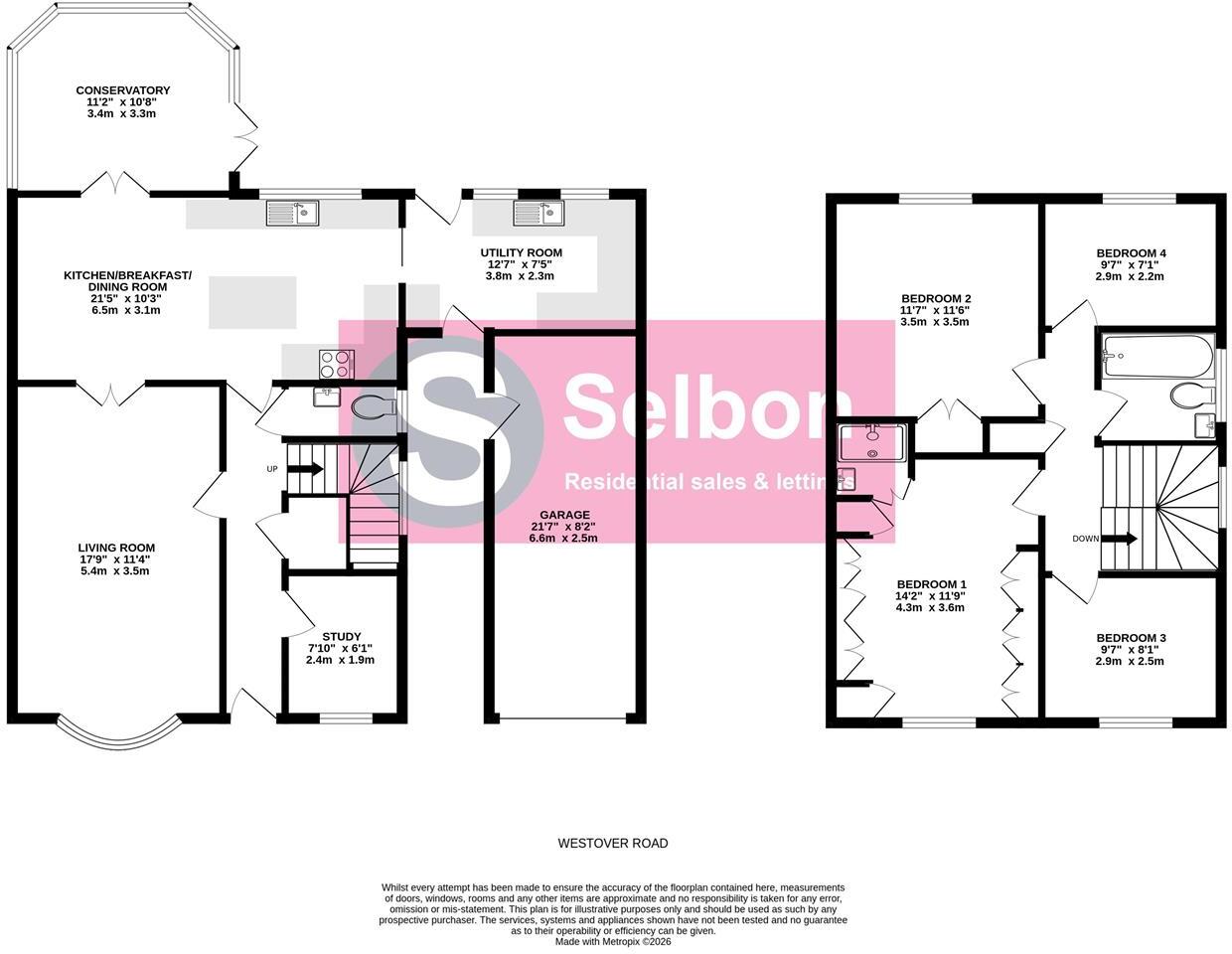 Westover Road, Fleet floorplan
