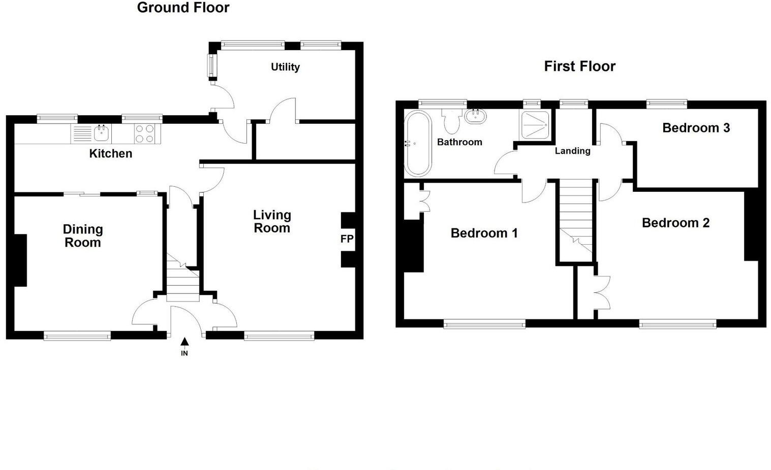 Moorfield, Kinders Lane, Greenfield, Saddleworth floorplan