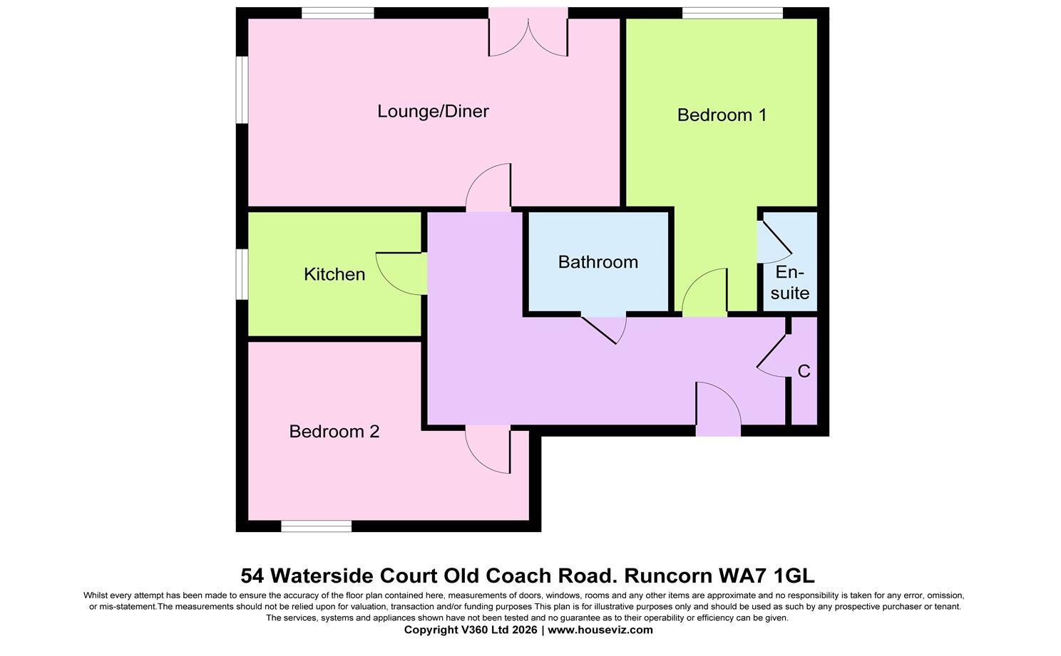 Waterside Court, Old Coach Road, WA7  1GL floorplan