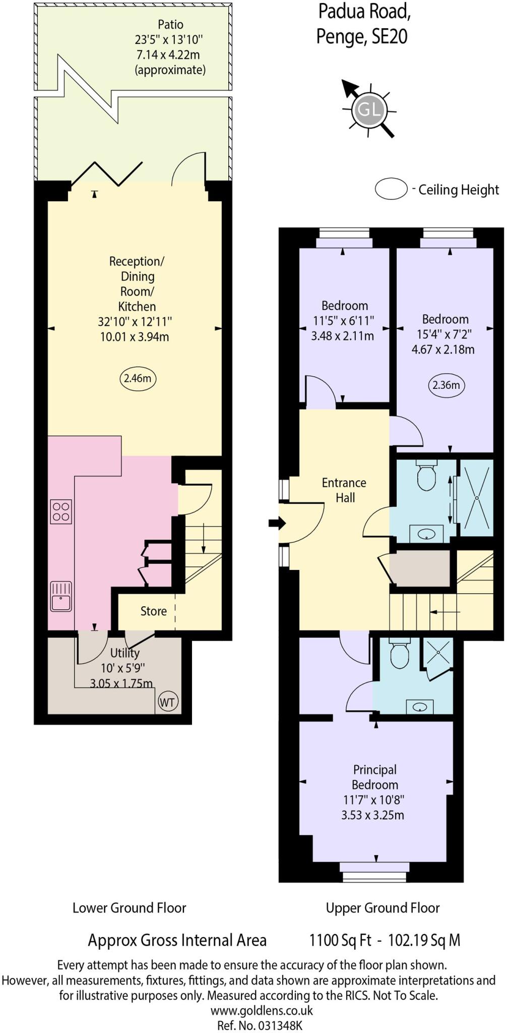 8, Padua Road, London, SE20 floorplan