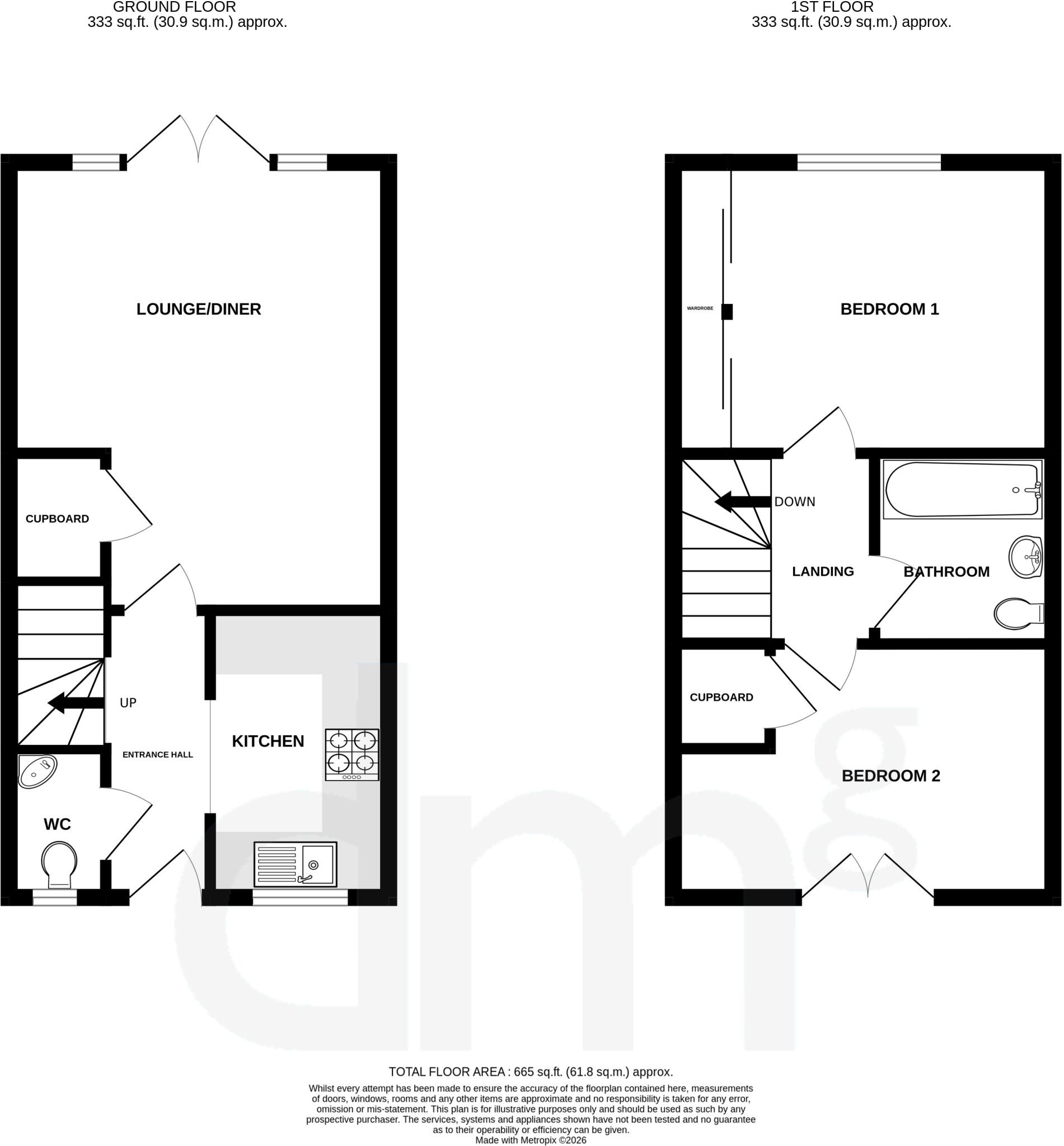 Lancaster Avenue, Maldon  floorplan