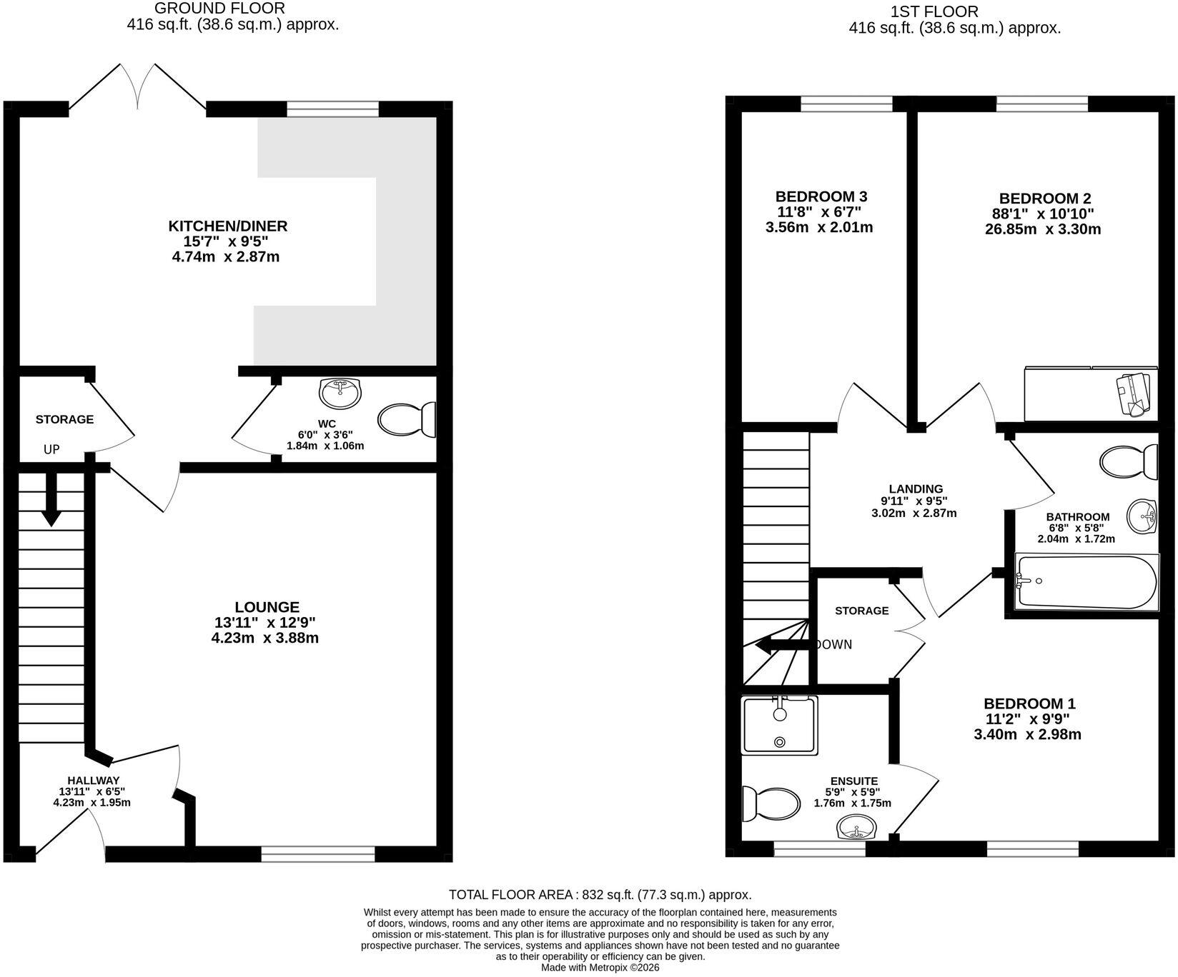 14 Cae Wyndham, Cowbridge, The Vale of Glamorgan, CF71 7FL floorplan