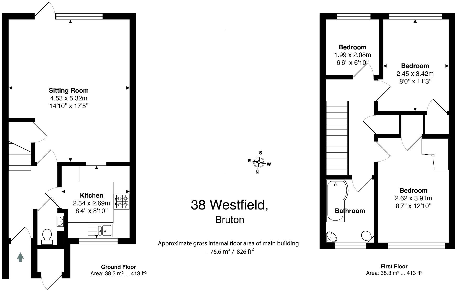 Bruton, Somerset floorplan