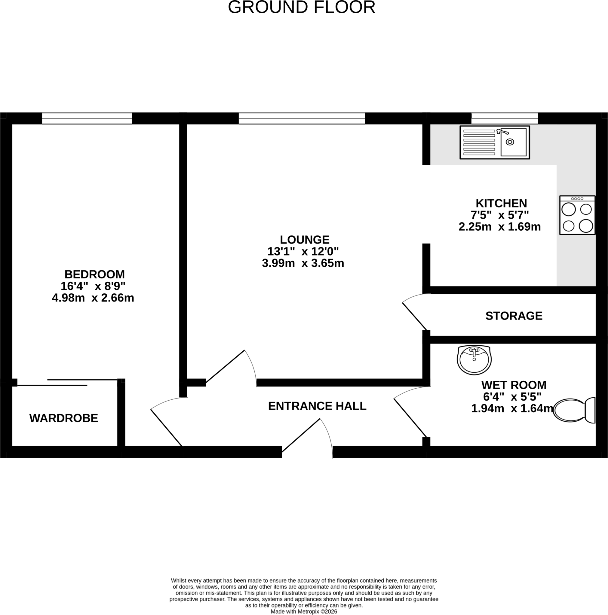 Cottage Grove, Southsea, Hampshire, PO5 floorplan
