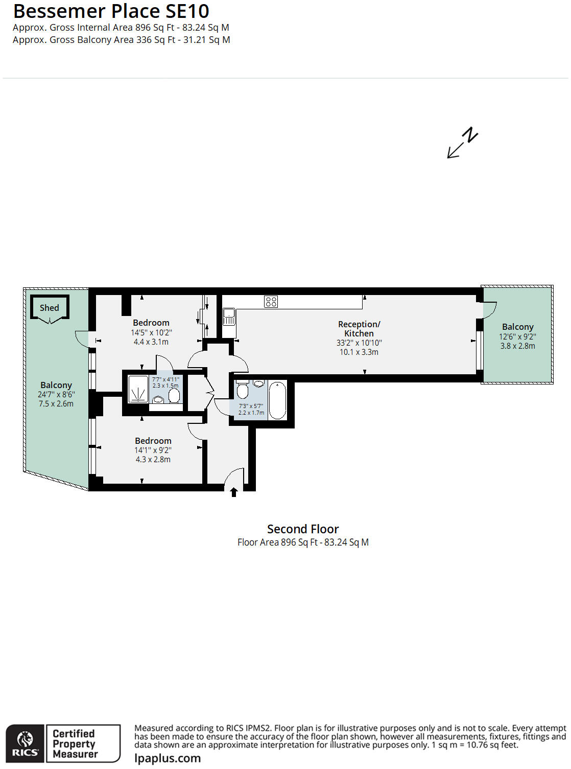 Bessemer Place, Greenwich floorplan