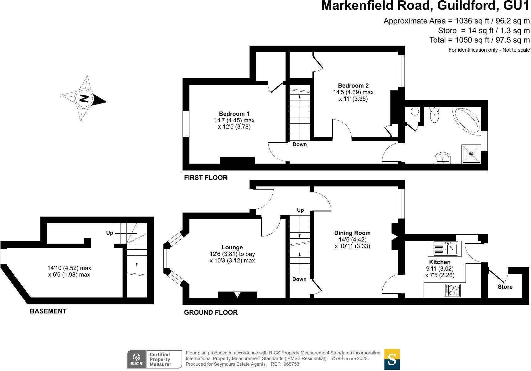 Markenfield Road, Guildford, Surrey, GU1 floorplan