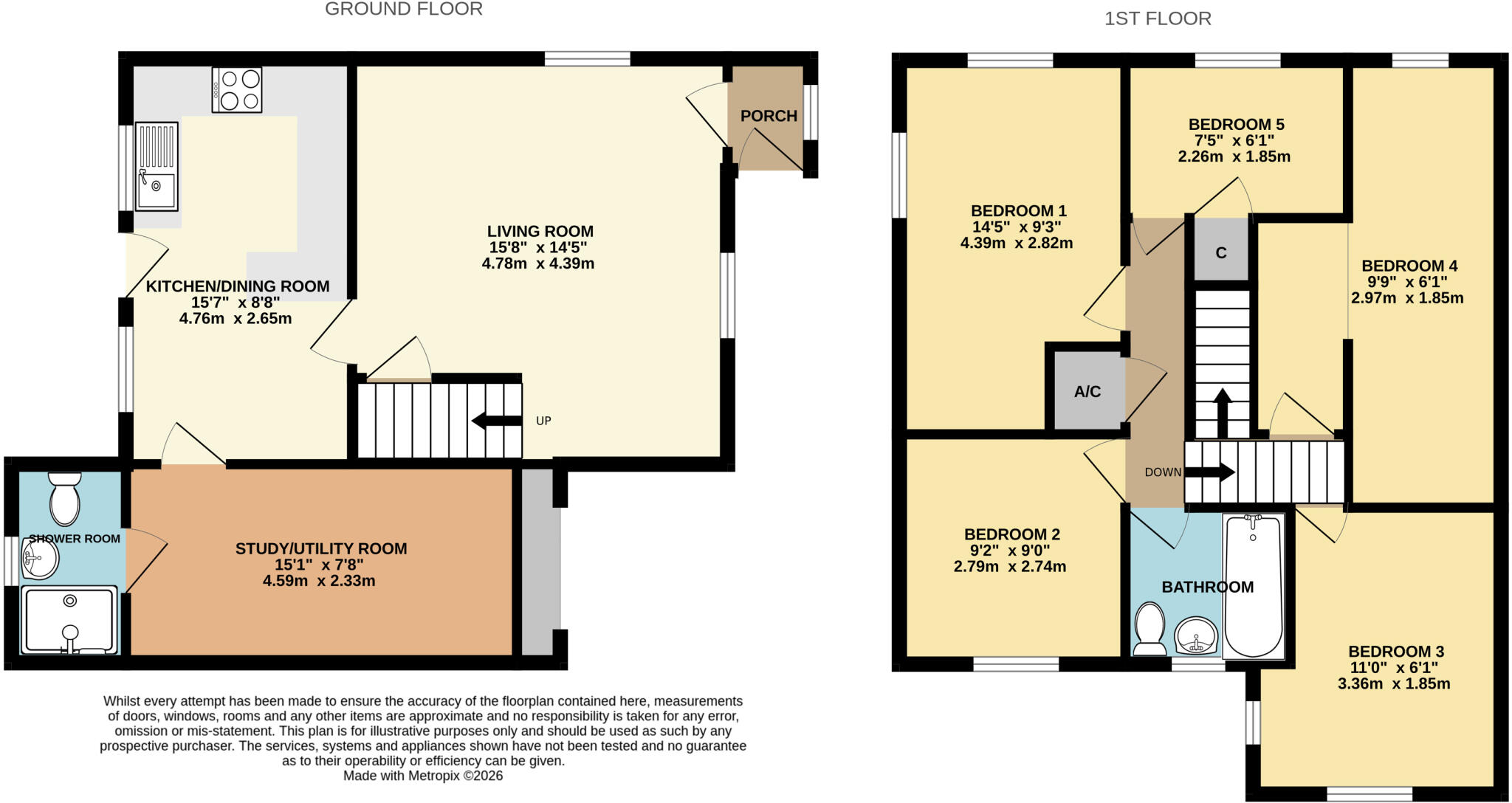 Barton Meadow Road, High Bickington, Umberleigh, Devon, EX37 floorplan