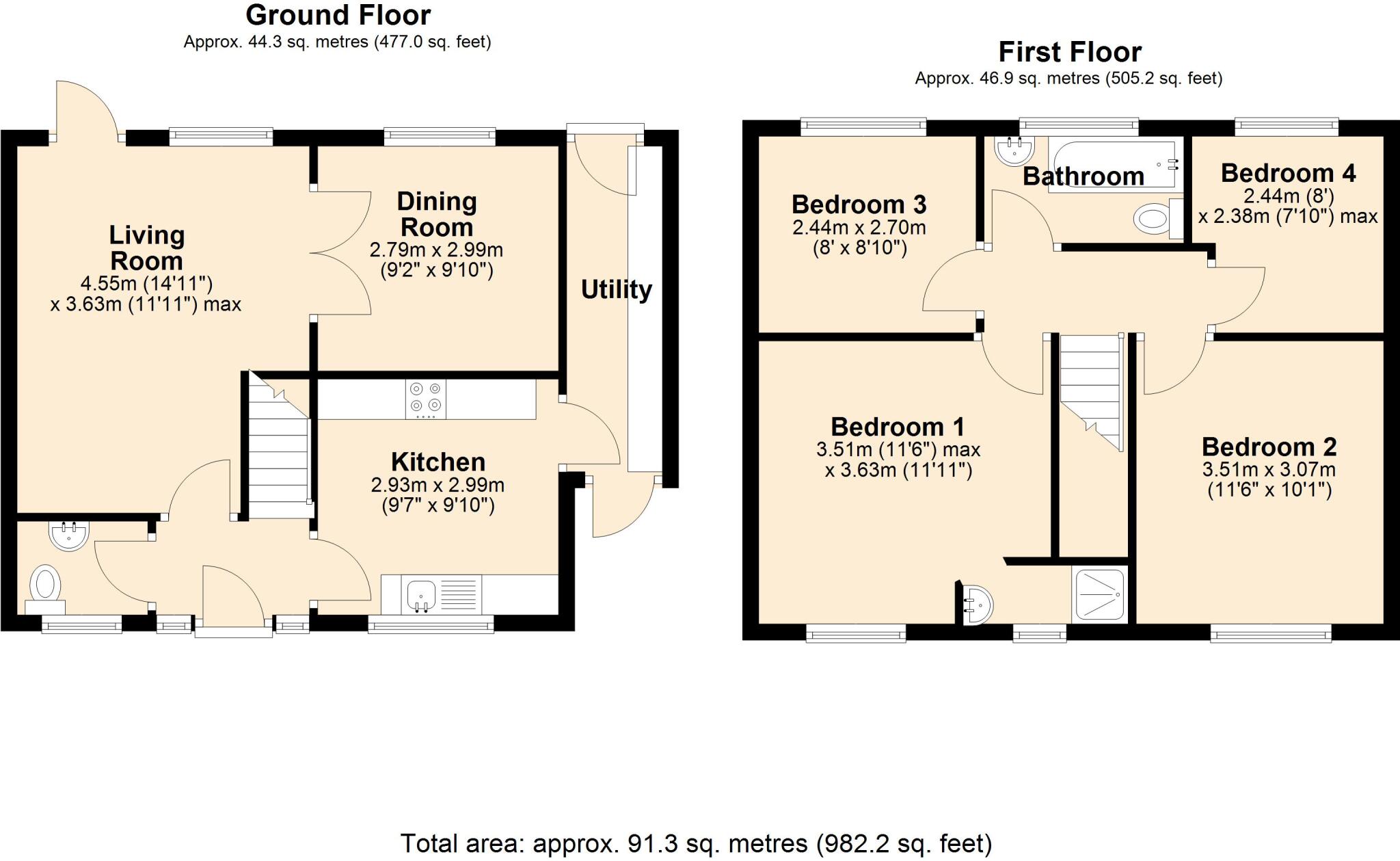 Beech Avenue, Melksham floorplan