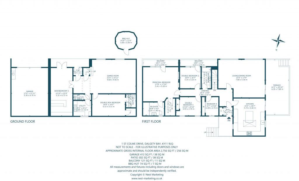 1 St Colme Drive, Dalgety Bay, Fife, KY11 9LQ floorplan
