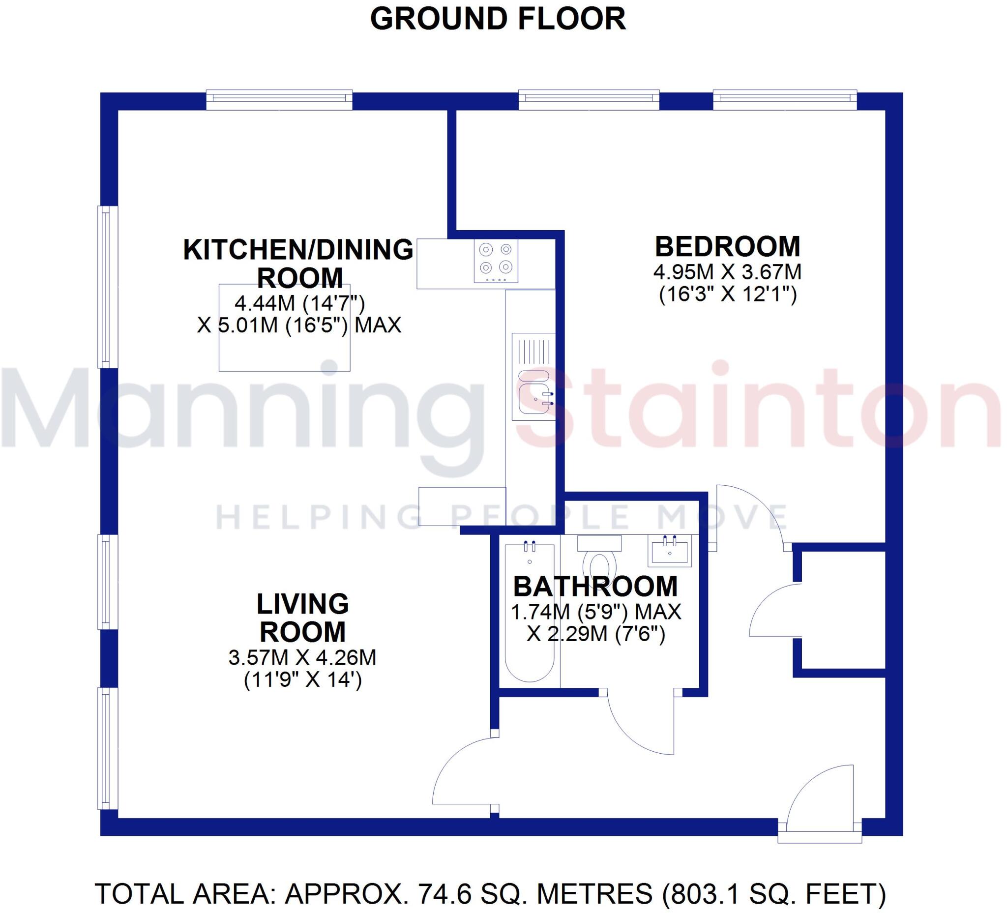 73 Dyehouse Walk, Yeadon, Leeds floorplan