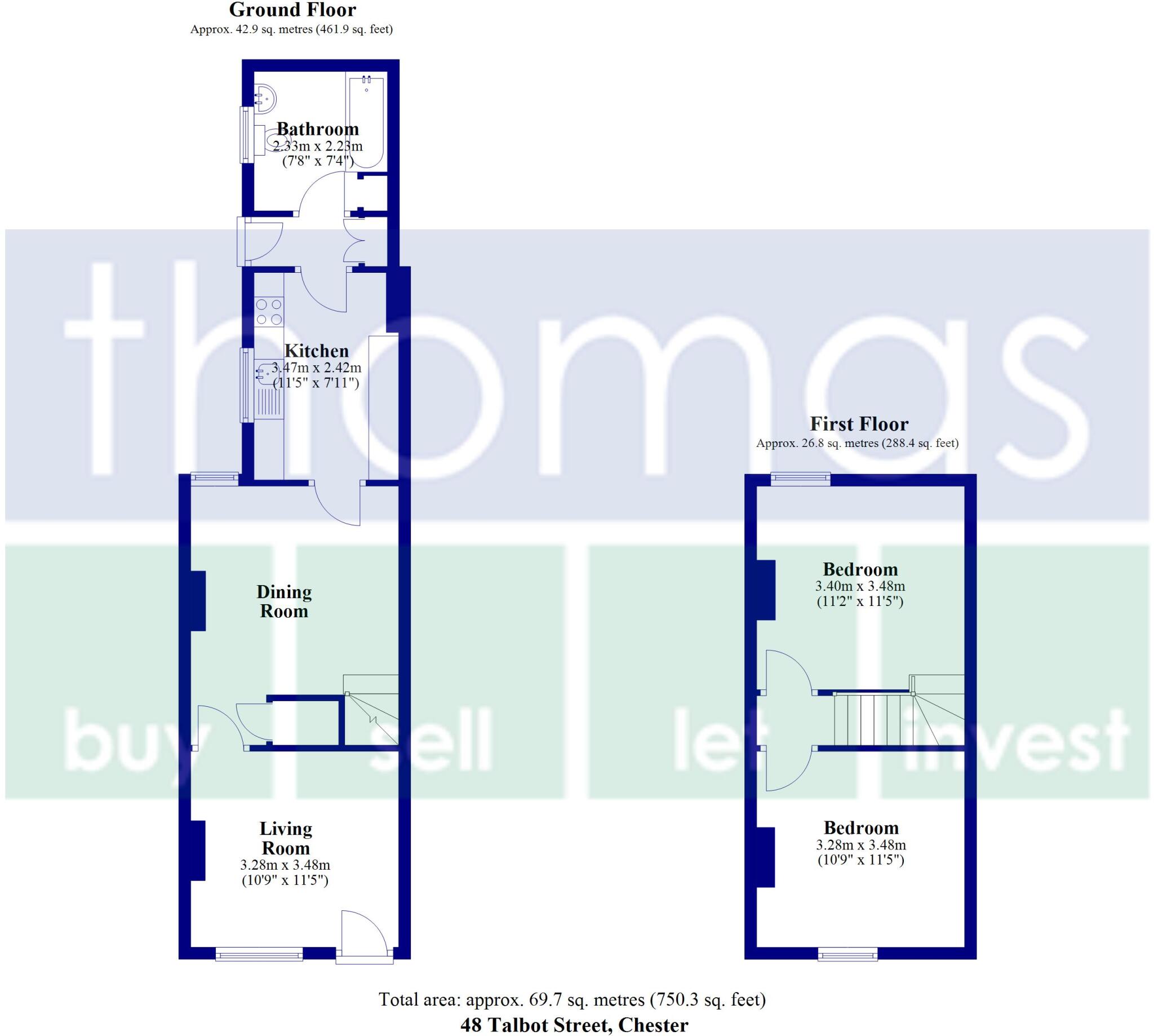 Talbot Street, Chester, Chester floorplan