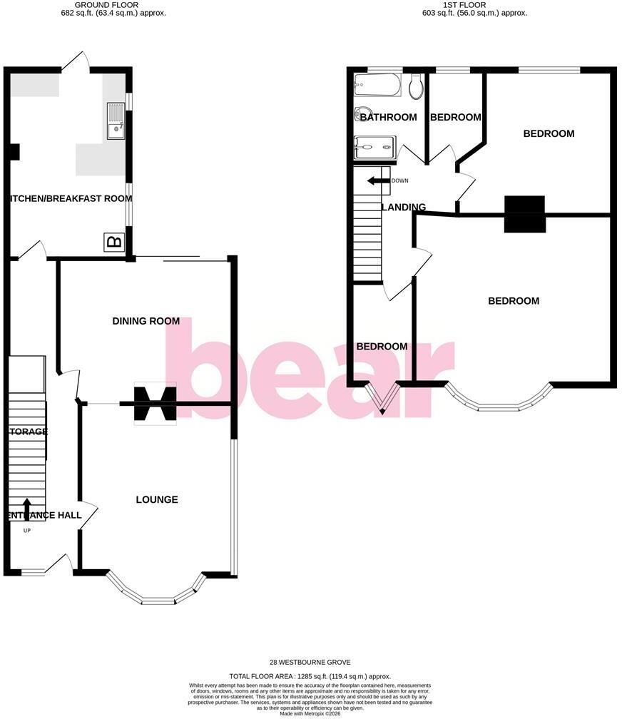 Westbourne Grove, Westcliff-on-Sea floorplan