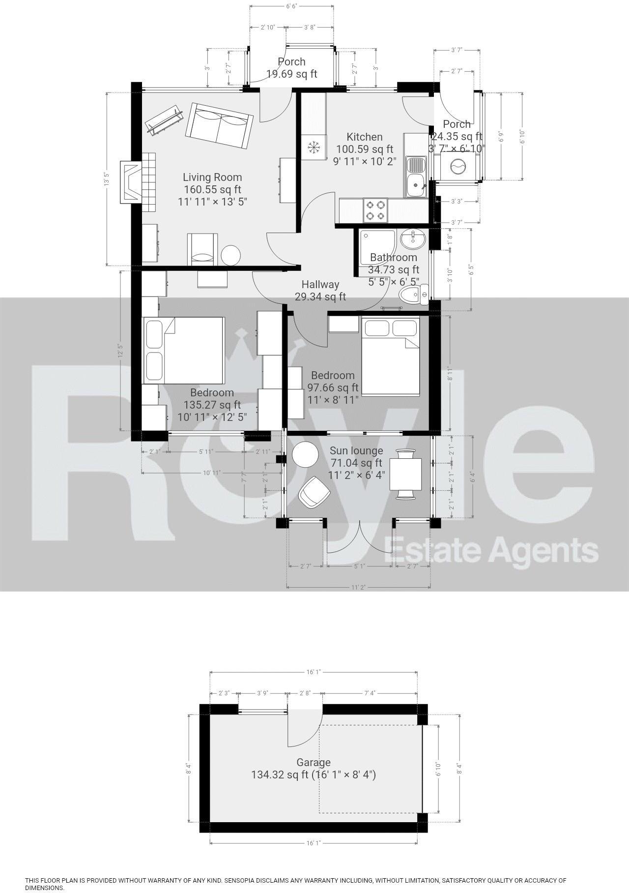 No. 21, Grasmere Road, Knott End-on-Sea, Lancs FY6 0DW floorplan