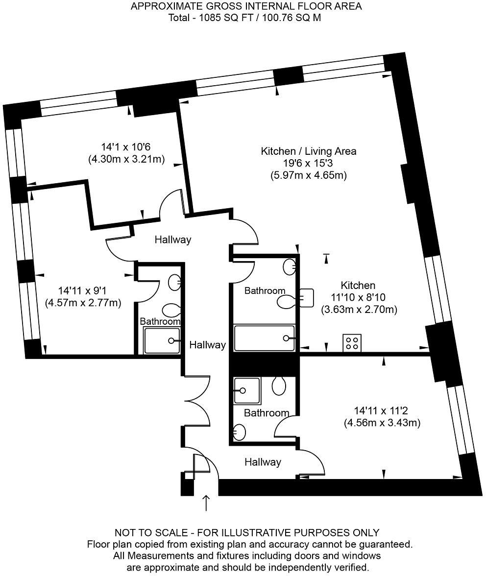 Church House Apartment floorplan