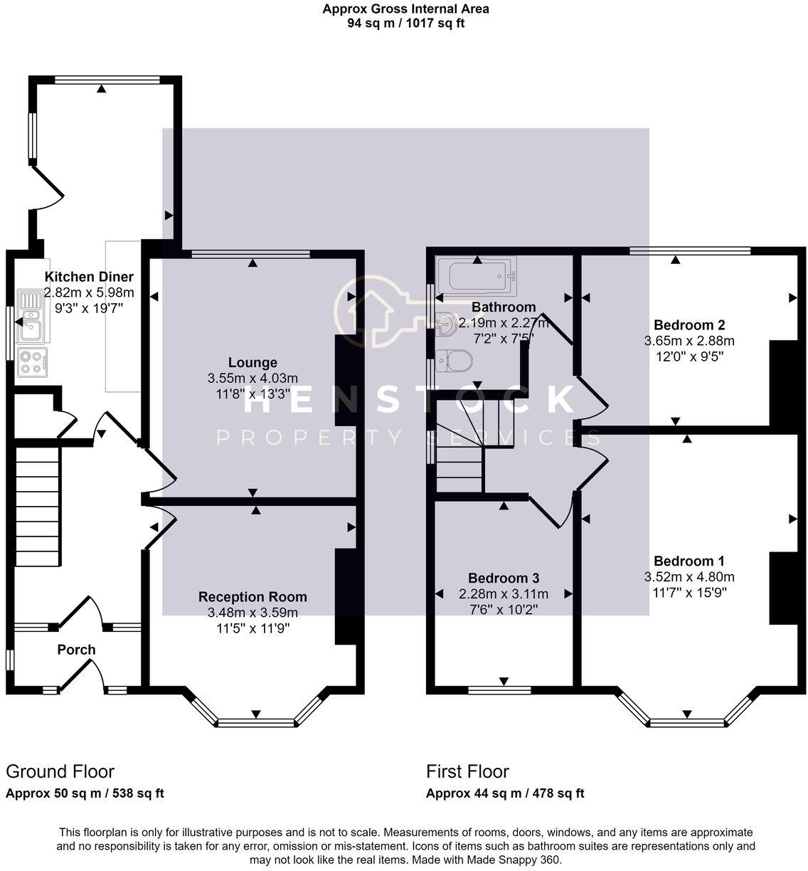 Greenway, Alkrington, Middleton, Manchester, M24 floorplan