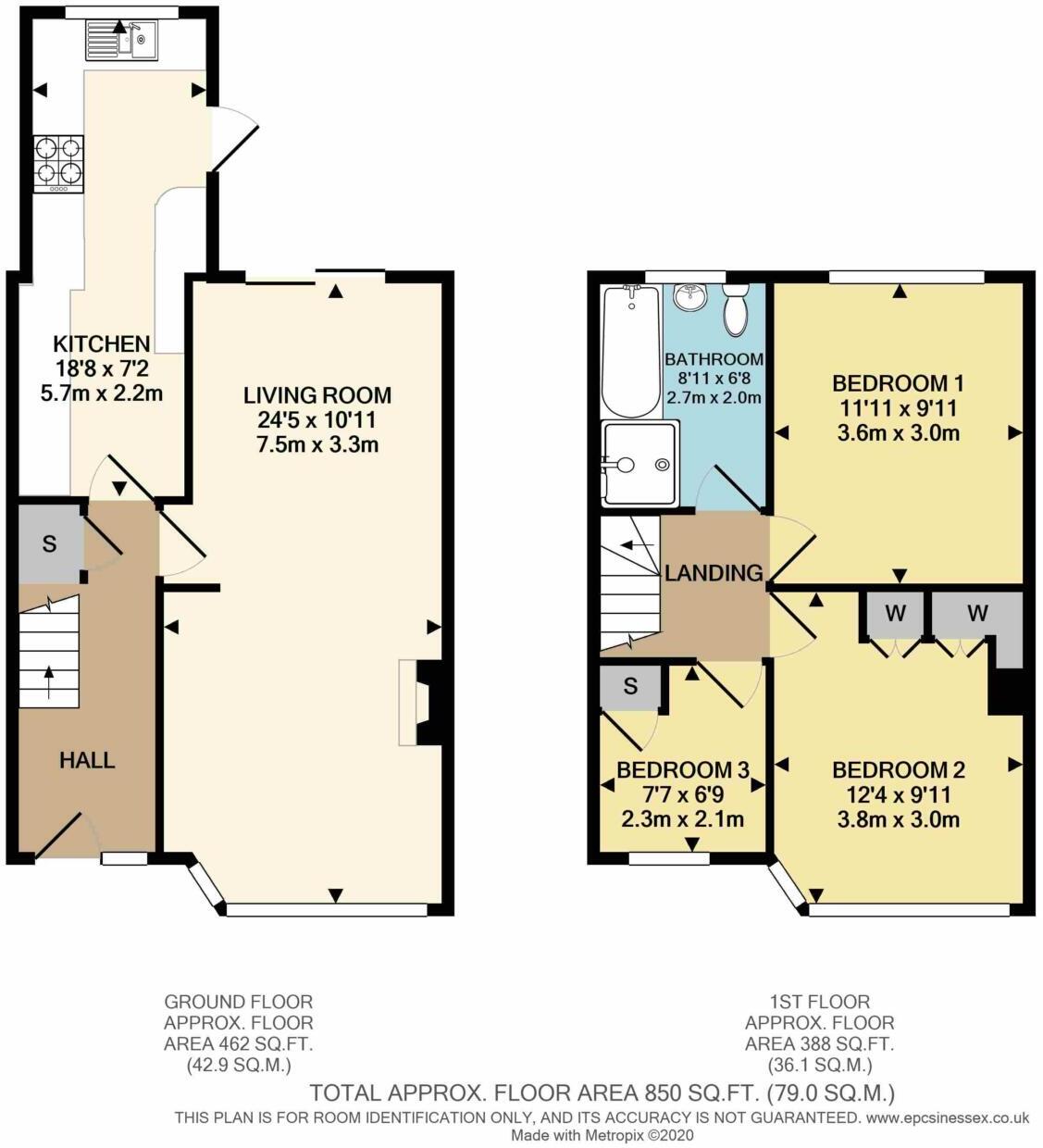 Roseberry Gardens, Cranham, Essex floorplan