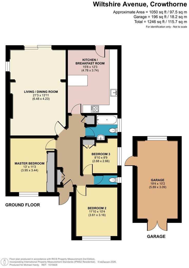 Wiltshire Avenue, Crowthorne, Berkshire, RG45 6NH floorplan
