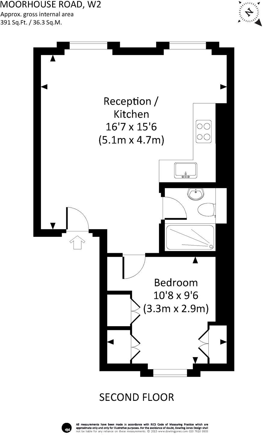 Moorhouse Road, Notting Hill, London, W2 floorplan