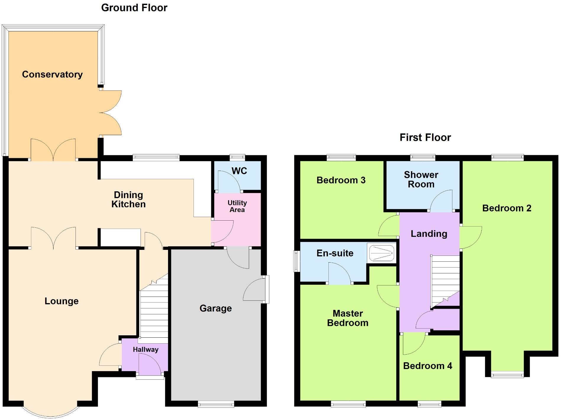 Stanning Close, Leyland, Lancashire, PR25 floorplan