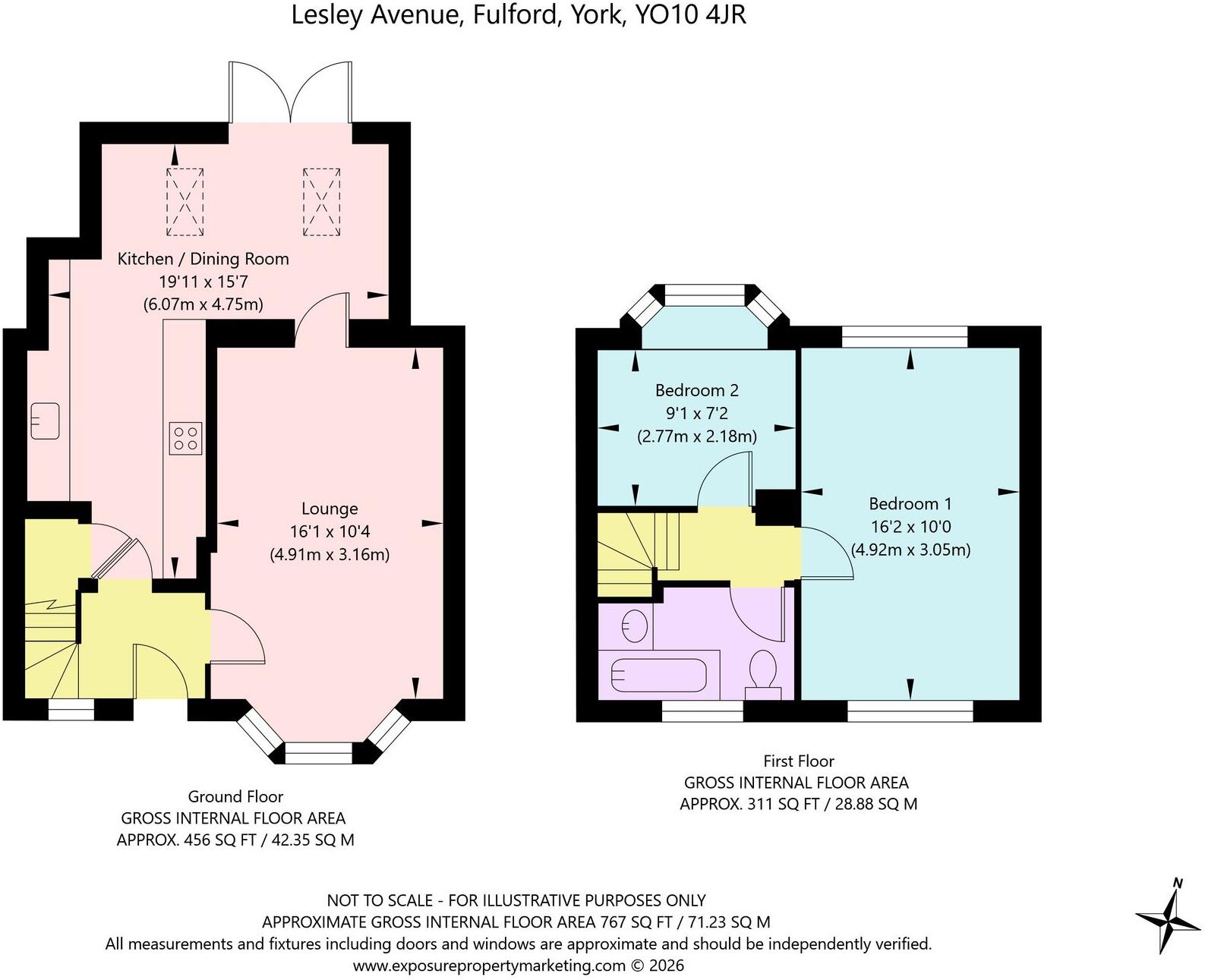 Lesley Avenue, York, YO10 floorplan