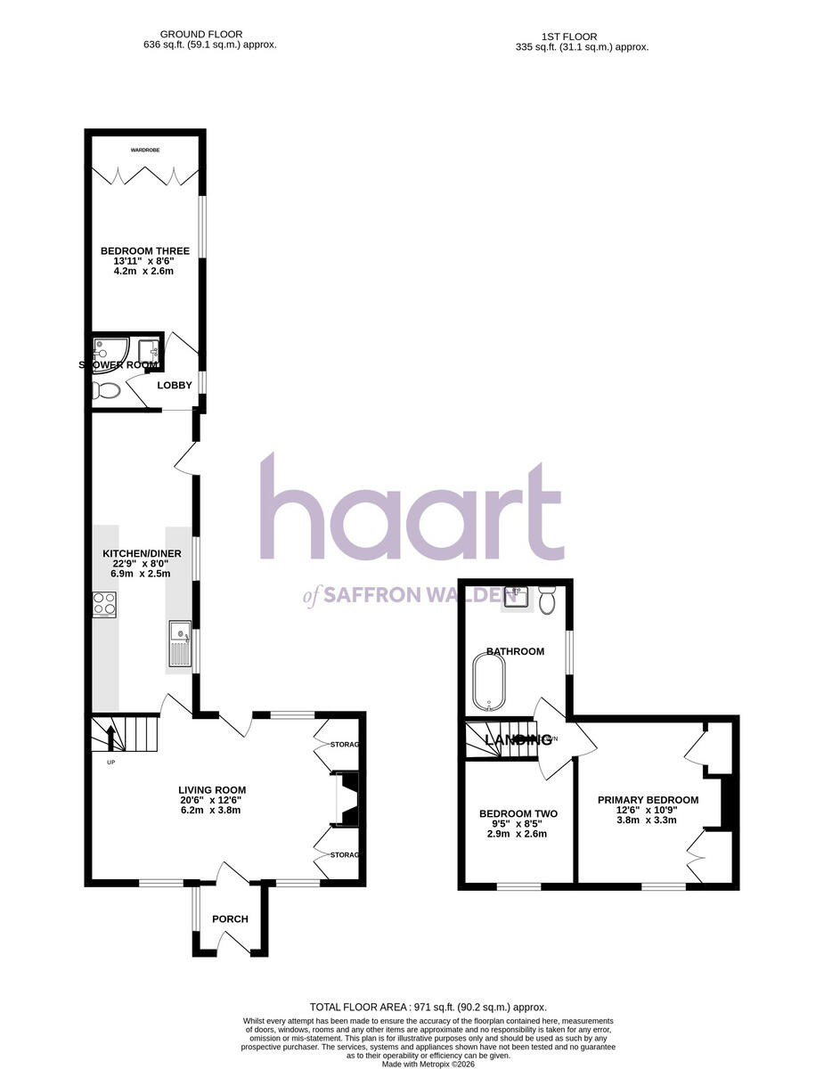 Elm Cottage, Cambridge floorplan