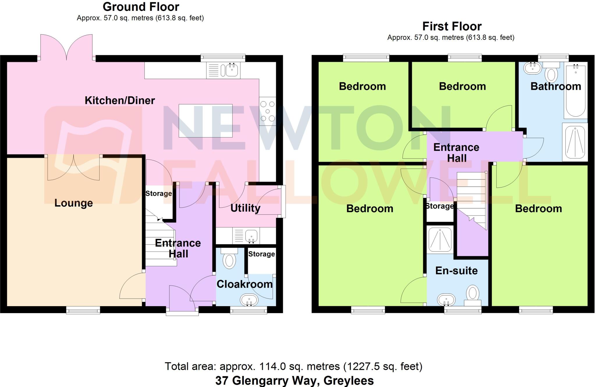 37, Glengarry Way, Sleaford floorplan