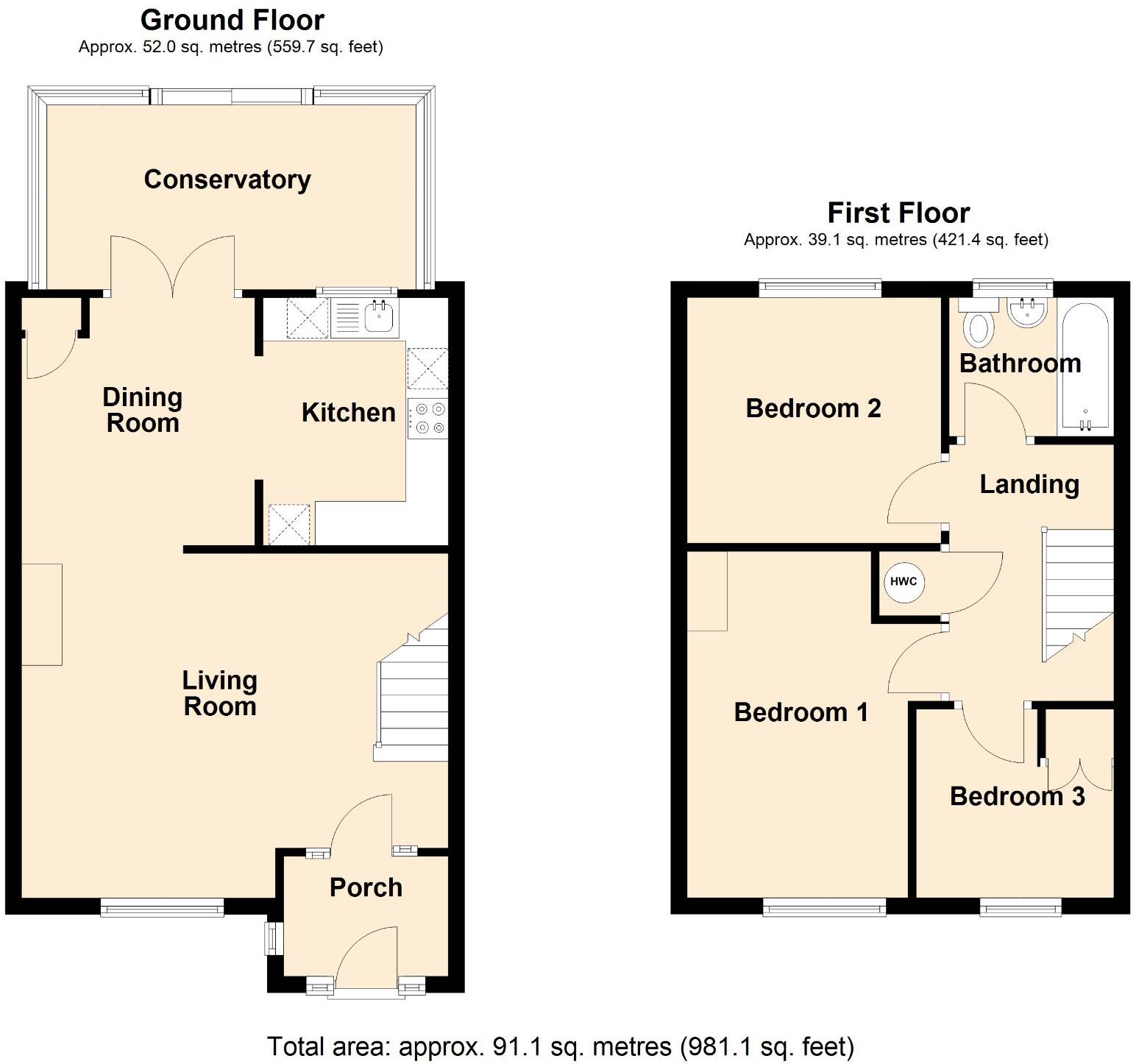 Fleur De Lys Drive, Southwick floorplan