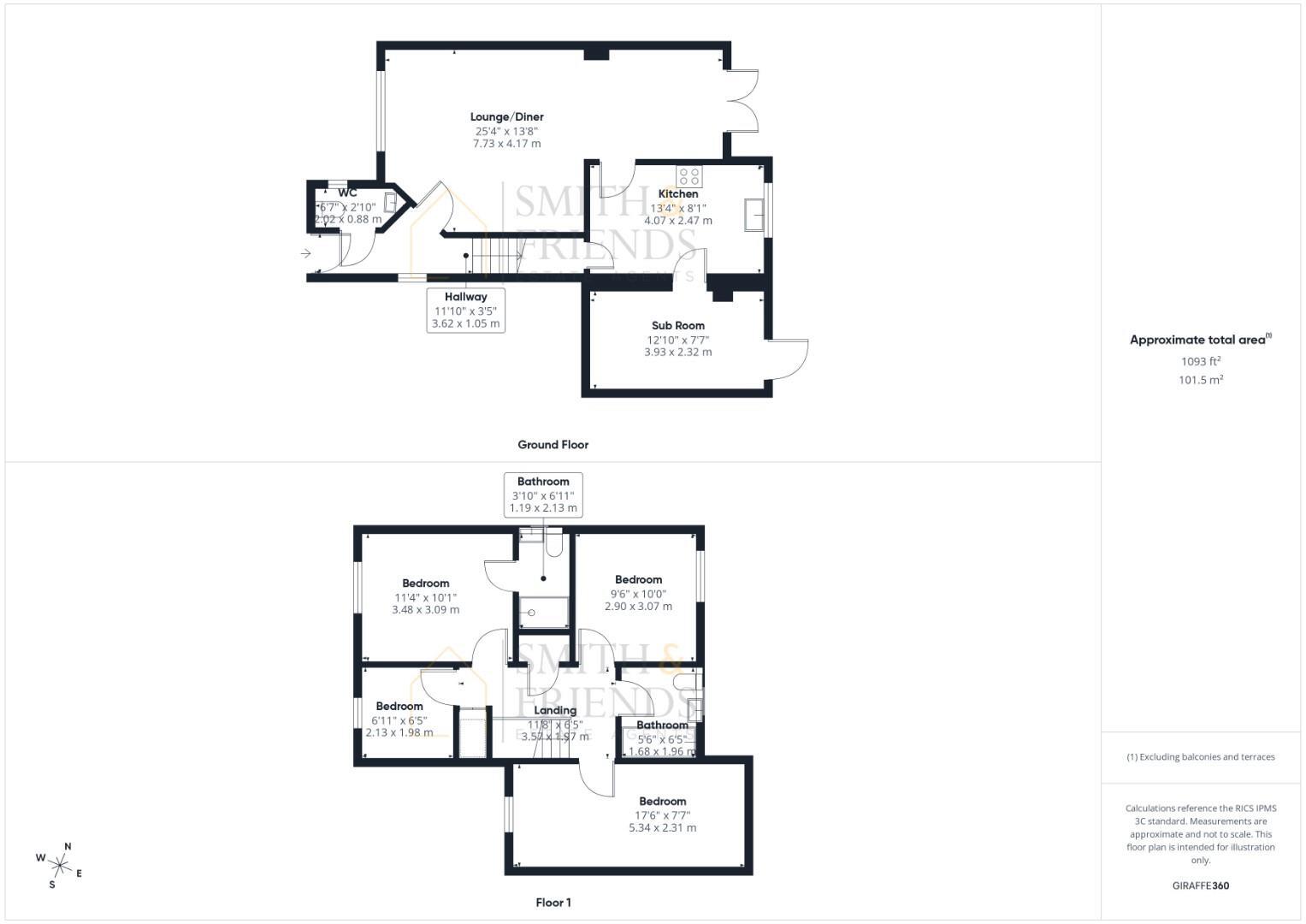 4, Columba Road floorplan