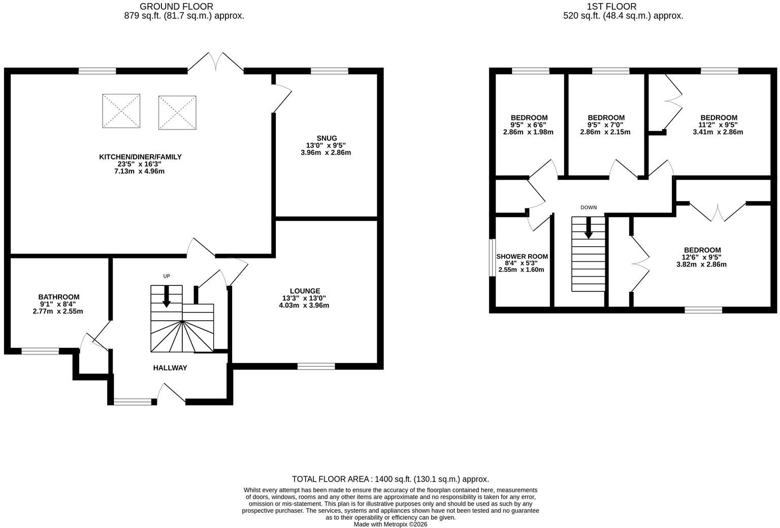 Surrey Close, Corby floorplan