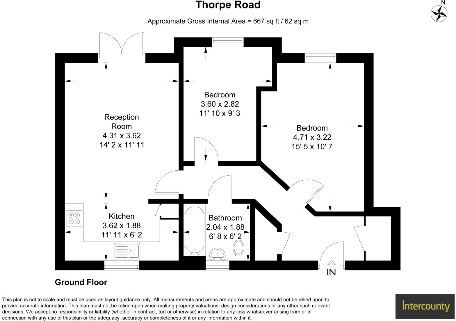 Thorpe Road, Bishop's Stortford, Hertfordshire, CM23 floorplan