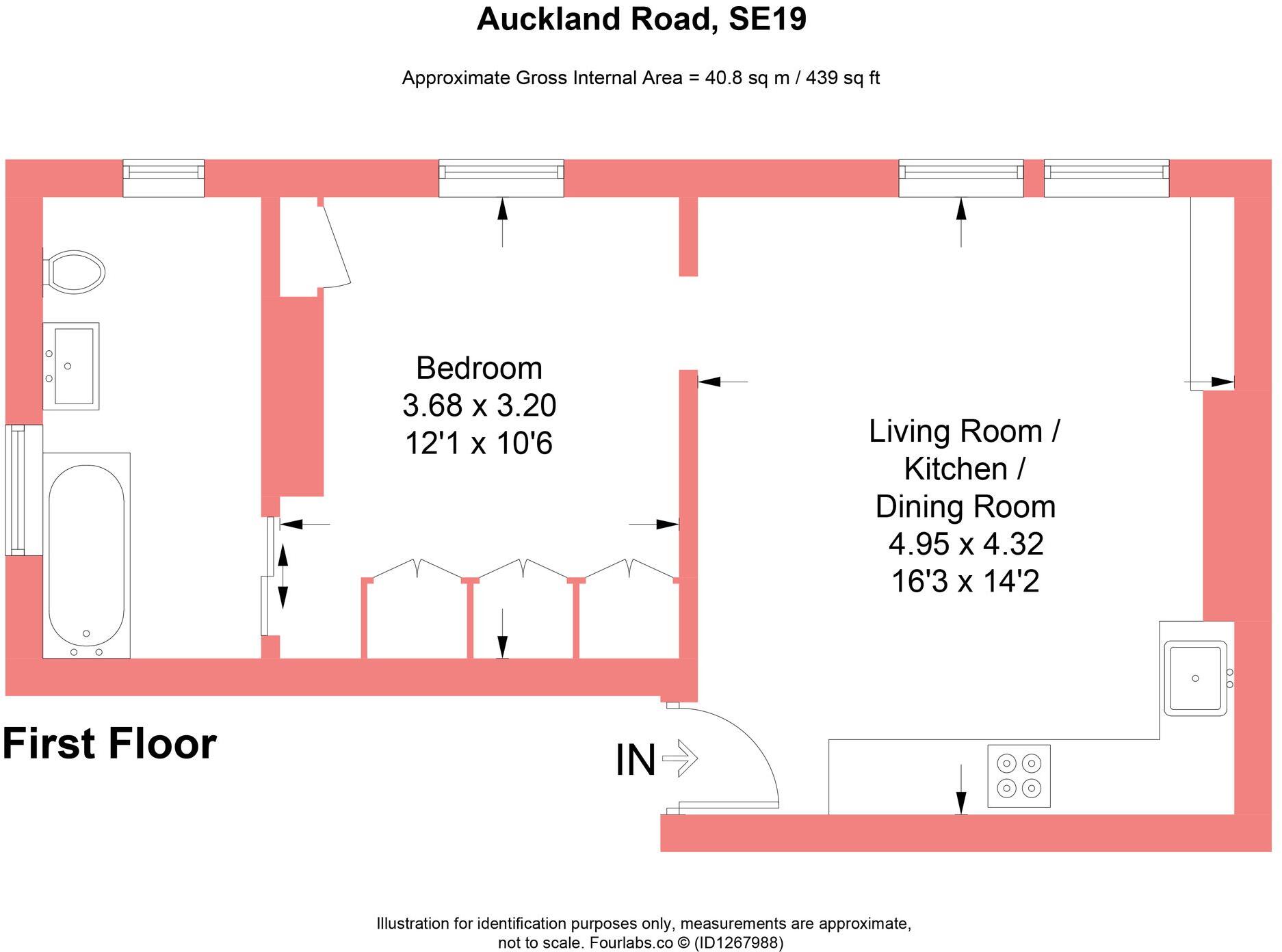Auckland Road, London, SE19 floorplan