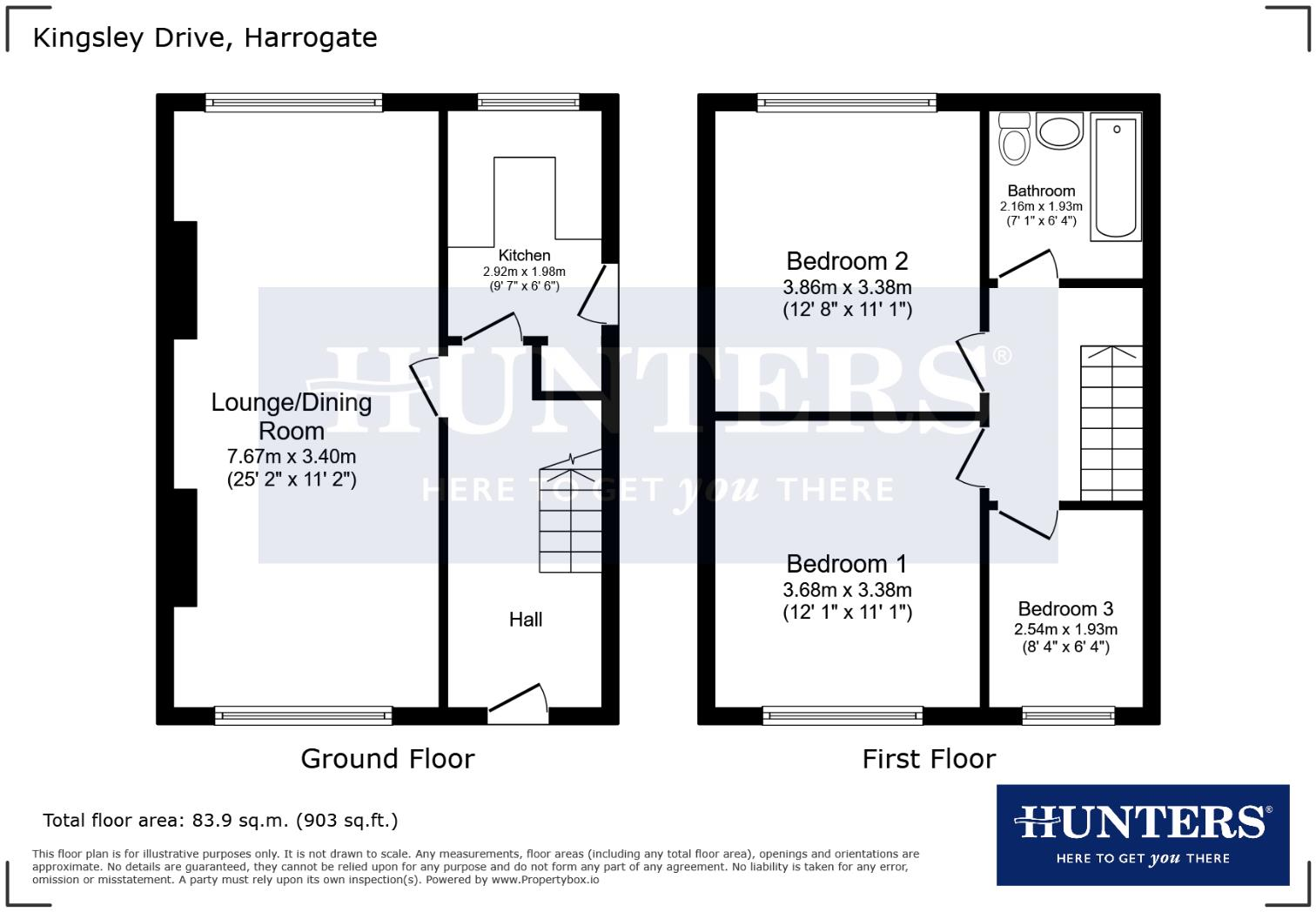 Kingsley Drive, Harrogate floorplan