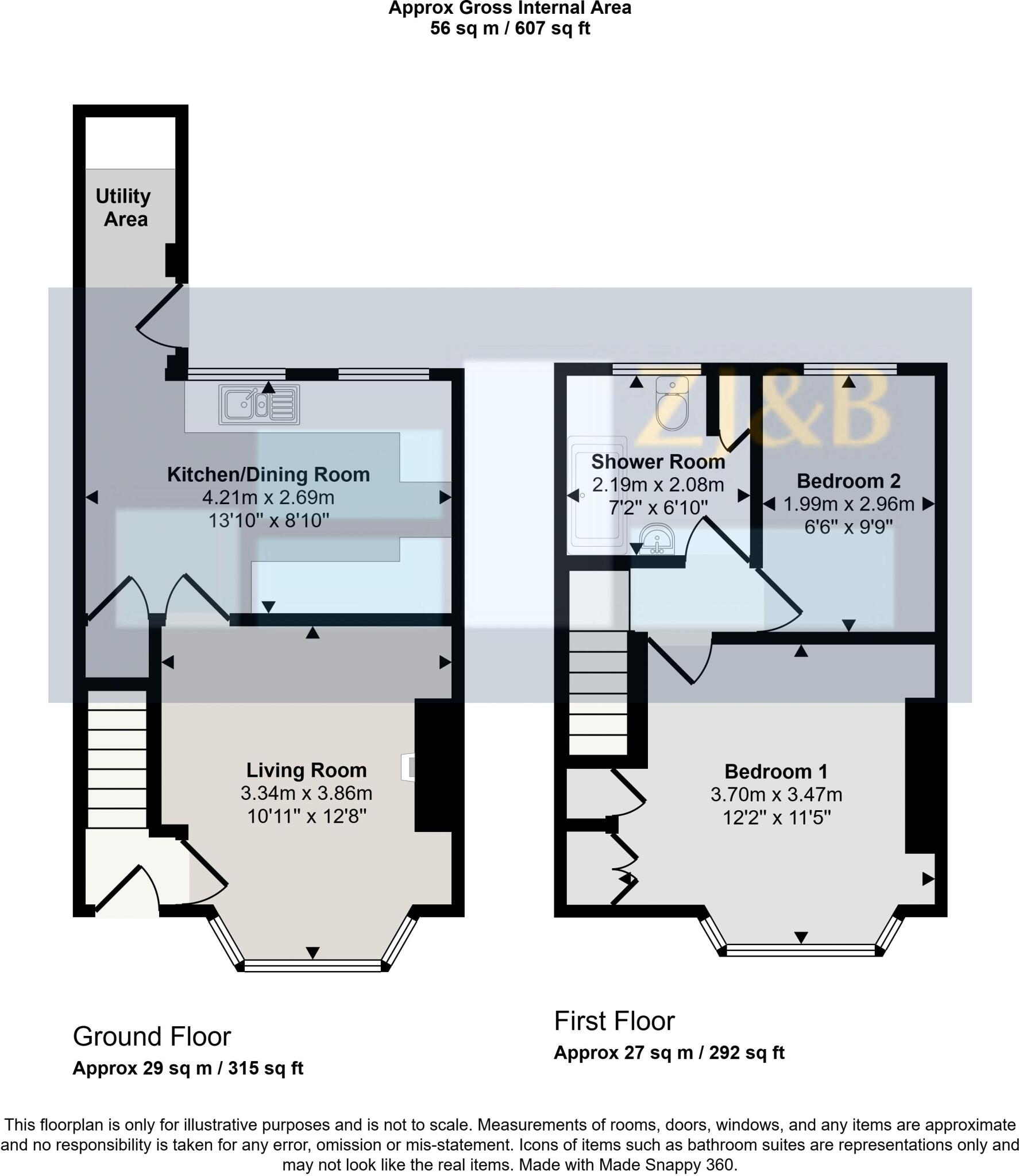 Haughmond Avenue, Harlescott, Shrewsbury, SY1 4LT floorplan