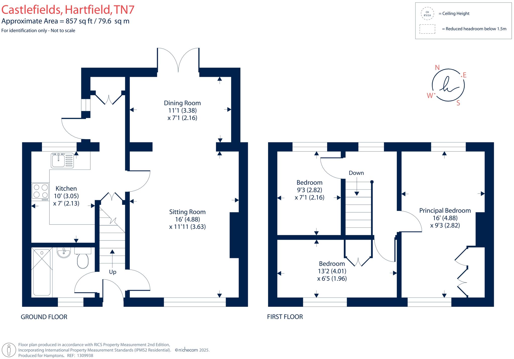 Castlefields Hartfield TN7 floorplan