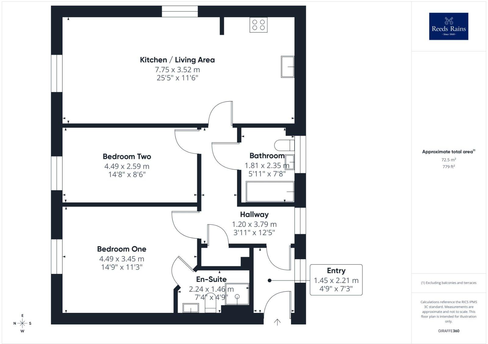 St. Andrews Close, Wakefield, West Yorkshire, WF1 floorplan
